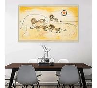 Kits de pintura 5D para adultos y niños, Paul Klee A Pride of Lions, pintura de taladro completo, 16 x 20 pulgadas