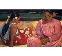 Kits de pintura 5D para adultos y niños Tahiti Girl de Paul Gauguin DIY pintura de taladro completo, 40,6 x 50,8 cm