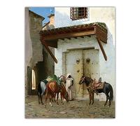 Kits de pintura 5D para adultos y niños The Halte, 1875 por Jean Leon Gerome DIY pintura de taladro completo, 12 x 16 pulgadas