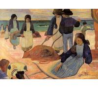 Kits de pintura 5D para adultos y niños The Kelp Gatherers 1889 por Paul Gauguin DIY pintura de taladro completo, 20 x 24 pulgadas