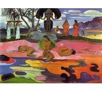 Kits de pintura 5D para adultos y niños Un día de no dioses 1894 por Paul Gauguin DIY pintura de taladro completo 20 x 24 pulgadas