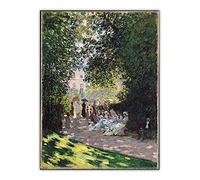 Kits de pintura 5D The PARC Monceau de Claude Monet Full Drill Dots Paintings Picture Arts Craft para decoración de pared del hogar, 12 x 16 pulgadas