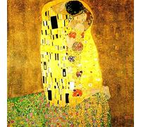 Kits de pintura de diamantes 5D DIY el beso Gustav Klimt punto de cruz mosaico bordado diamantes de imitación taladro redondo completo manual hobby decoración del hogar 30x40cm