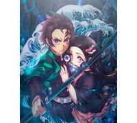 Kits de pintura de diamantes 5D para adultos y niños, pintura redonda de diamantes de imitación con diamantes, arte de diamante Demon Slayer y Dotz (12 x 16 pulgadas)