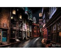 Kits de pintura de diamantes 5D para bricolaje, diseño del mundo mágico de Harry Potter, Diagon Alley, regalo, 30 x 40 cm, mosaico bordado, decoración del hogar, regalos hechos a mano