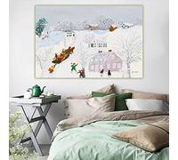Kits de pintura de diamantes Anna Mary Robertson Grandma Moses Over The Bridge 1960 DIY 5D Full Drill Diamond Dots Paintings Picture Arts Home Wall Decor