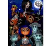 Kits de pintura de diamantes Coraline para adultos y niños, arte de diamantes de imitación de cristal 5D de alta calidad, diamantes de imitación para manualidades, decoración de oficina en el hogar