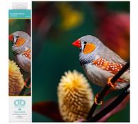 Kits de pintura de diamantes Diamond Dotz de Diamante de Gouldian Finch para adultos - Kits de arte de diamantes: un relajante kit de manualidade