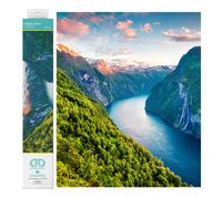 Kits de pintura de diamantes Diamond Dotz Mighty River para adultos: un relajante kit de manualidades creativas con gemas Dotz de 13,4 x 20,5