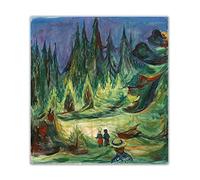 Kits de pintura Der Marchenwald, por Edvard Munch DIY 5D Full Drill Dots Paintings Picture Arts Home Wall Decor 20 x 24 pulgadas