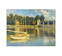 Kits de pintura El puente Argenteuil de Claude Monet DIY 5D completo de puntos de perforación pintura pintura arte decoración de pared del hogar 12 x 16 pulgadas