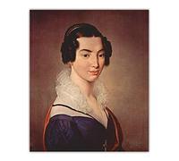 Kits de pintura Francesco Hayez Retrato de Antonietta Vitali Sola DIY 5D Full Drill Dots Pinturas Arte Arte Decoración de pared del hogar 12 x 16 pulgadas