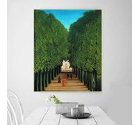 Kits de pintura Henri·Rousseau, la avenida en el parque en la nube de San Martín, bricolaje 5D, pintura de puntos de perforación completa, arte de imagen, decoración de pared para el hogar, 20 x 24
