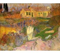 Kits de pintura Mas Near Arles por Paul Gauguin DIY 5D Full Drill Dots Pinturas Cuadros Arte Decoración de pared del hogar 40.6 x 50.8 cm