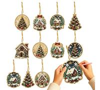 Kits de Pintura Perlas DIY Decorativo Rhinestone Brillante Hecho | Kit de arte DIY creativo para Navidad con perlas para el hogar, el árbol sala de estar, la puerta del jardín trasero y el