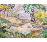 Kits de pintura por números para adultos y niñas en un paisaje, Henri Lebasque, lienzo de pintura al óleo con pinceles, pintura acrílica para dibujo de pigmentos