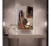 Kits de pintura The Slave for Sale, 1873 por Jean Leon Gerome DIY 5D Full Drill Dots Paintings Picture Arts Home Wall Decor 12 x 16 pulgadas