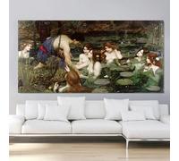 Kits de pintura William Waterhouse Hylas y las ninfas DIY 5D Full Drill Dots Pinturas Arte Arte Decoración de pared del hogar 20 x 24 pulgadas
