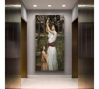 Kits de pintura William Waterhouse Reuniendo Almendros Flores DIY 5D Full Drill Dots Pinturas Cuadros Arte Decoración de pared del hogar 20 x 24 pulgadas