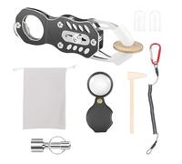 Kits de prueba de dinero portátiles con martillo de detección de sonido y lupa para coleccionistas juego de examen de monedas