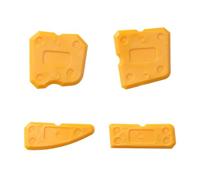 Kits de raspadores de lechada profesionales con diseño ergonómico de múltiples ángulos para mantenimiento de espacios sin costuras y eliminación de desechos Herramienta flexible de limpieza de lechada