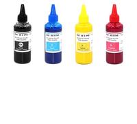 Kits de Recarga de Tinta de 4 Colores y 100 ml LC404, 414, 424 y 434 for impresoras Brother MFC-J1205W, J1215W, DCP-J1200N, J1200W y J1200WE.(Pigment Ink)