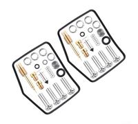 Kits de reparación de carburador de motocicleta compatibles con KZ440 1980 1983, 2 juegos de kit de reconstrucción de carbohidratos para carburador de motor