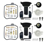 Kits de reparación Kit Reparación Carburador Motocicleta Compatible Con V-star 650 Para Drag Para Star 650 XVS650 1997-2017 Piezas Válvula Corte Aire Flotador Diafragma(Type 10)