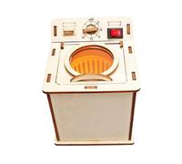 Kits de rompecabezas de lavadoras 3D, kits de construcción de lavadoras de madera, juego de ciencia