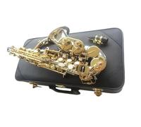 Kits De Saxofón sistema Saxofón Soprano De Tubo Curvado Fabricado En Latón Alpaca Con Espaciadores Cañas Y Curvatura