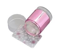 Kits de sellos de silicona transparente para uñas, sello de gelatina con raspadores para diseños de uñas francesas