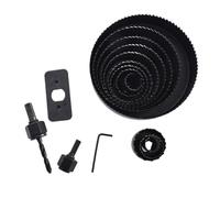 Kits De Sierras Perforadoras De Varios Tamaños 18 Piezas Cortador De Hoja De Acero Carbono De 3/4" a 5" Incluye Brocas Y Estuche Organizadores De Almacenamiento Kit De Cortador Para Carpintería