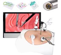Kits de simulador de laparoscopia para entrenamiento práctico con accesorios de entrenamiento, bolsa de ejercicio realista y equipo de entrenamiento para cirugía laparoscópica