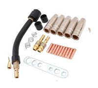Kits de soldadura completos de 24 piezas con punta de boquilla y cuello de cisne para aplicaciones de puertas de 15 Ak