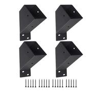 Kits de soporte de pérgola - Soportes de pérgola de 45 grados, soporte de soporte de ángulo, soporte de conector resistente de 2 x 4 pulgadas con tornillos para poste de madera