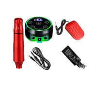 Kits de tatuaje Kit De Máquina De Tatuaje Profesional, Juego De Bolígrafo Rotativo Aurora 2, Mini Fuente De Alimentación For Tatuaje, Kit De Tatuaje Con Pedal For Suministros De Arte Corporal Para pri