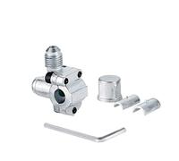 Kits de válvula de Grifo de perforación de Bala, Piezas de válvula de refrigerador compatibles con el Sistema de refrigerante HVAC Apto para Tubos de 1/4 ", 5/16", 3/8 "