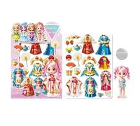 Kits de vestir magnéticos, vestir de princesa magnética,Fingir jugar imán PrincessOutfit | Ropa de moda creativa, hecha de papel de vestir para cumpleaños y navidad
