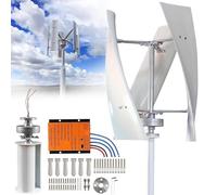 Kits Generador Turbina Eólica 5000W/9000W, Turbina Eólica Levitación Magnética Vertical,Generador Viento Vertical Levitación Magnética Turbina Eólica Vertical para Barco Doméstico,9000W-48V