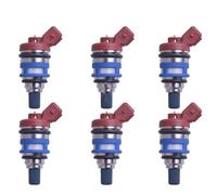 Kits inyección combustible Boquilla De Inyector Combustible 6 Uds 555ccc 16600-15V02 Para Nissan Para 300ZX 3.0L-V6 90-93 1660015V02 4G1469 FJ142