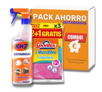 Kits Kh7 + 3 Bayetas GRATIS Elige entre KH7 Quitagrasas - KH7 Cocinas - KH7 Baños - KH7 Desic - REGALO 3 Bayetas Spontex. Pistola de 750 ml.
