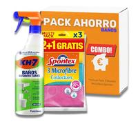 Kits Kh7 Baños + 3 Bayeta | Pack Ahorro de KH-7 Baños | Baño Limpio y Desinfectado | Aroma fresco a manzana y hierbabuena | 3 Bayetas incluídas