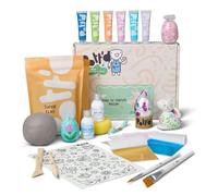 Kits Mini de Cerámica de Pott'd | Kit de Cerámica de Arcilla de Secado al Aire para Adultos | Incluye Pinturas, Pinceles y Herramientas de Cerámica | Tutorial en Línea Paso a Paso GRATIS | Perfecto