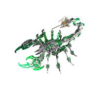 Kits modelo de metal 3D rompecabezas de metal 3d para adultos Scorpion Scorpion King Green Steel Warcraft Collection Teasers de cerebro de animal