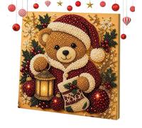 Kits Navideños de Arte con Perlas para Adultos Bonitos Reno Papá Noel