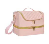 Kits organizadores de esmalte de uñas, estuche de transporte de esmalte, bolsa de almacenamiento de herramientas de manicura con asa, bolsa de almacenamiento de herramientas de arte de regalo