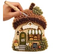 Kits Punch Needle Para Principiantes Arte De Cabaña En Tela 3D Hecho A Mano