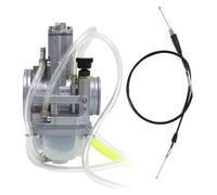 kits reconstrucción carburador Para Kaw&asaki KX 250F 2004-2010 Para 450F 2006-2008 Para KLX 400 450 KLR 650 2T Carburador Power Jet Ajustable De Alta Velocidad Con Cable(40mm)