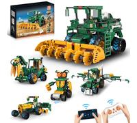 Kits Robot Technic 5 en 1 para Niños 6-14 Años, Aplicación y Control Remoto Set de Construcción Robotics Cosechador/Arador/Camión Cisterna, Robotica Stem Programables, Regalos para Niños