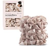 Kitsch Bandas elásticas de satén con estampado de leopardo para mujer, sin arrugas, para todo tipo de cabello y texturas, perfecto para día o noche, 5 unidades